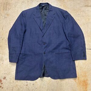 Vintage Polo Ralph Lauren Blazer Mens 44R Blue Two Button Coat